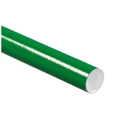 Bsc Preferred 2 x 9'' Green Tubes with Caps, 50PK BUY00014761